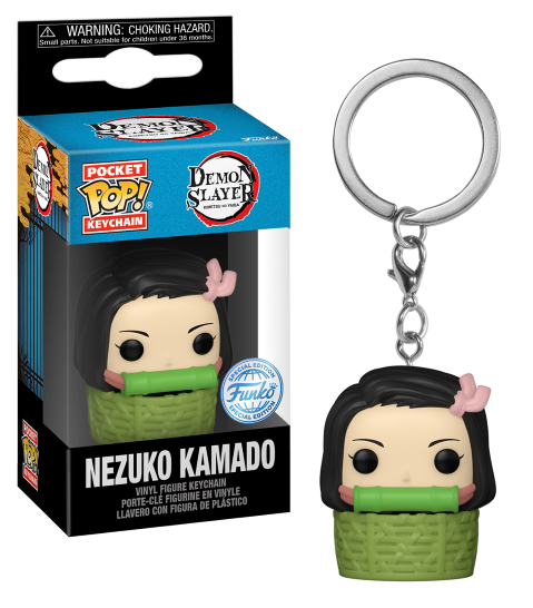 DEMON SLAYER - KEYCHAIN - NEZUKO'N BSKT 9CM