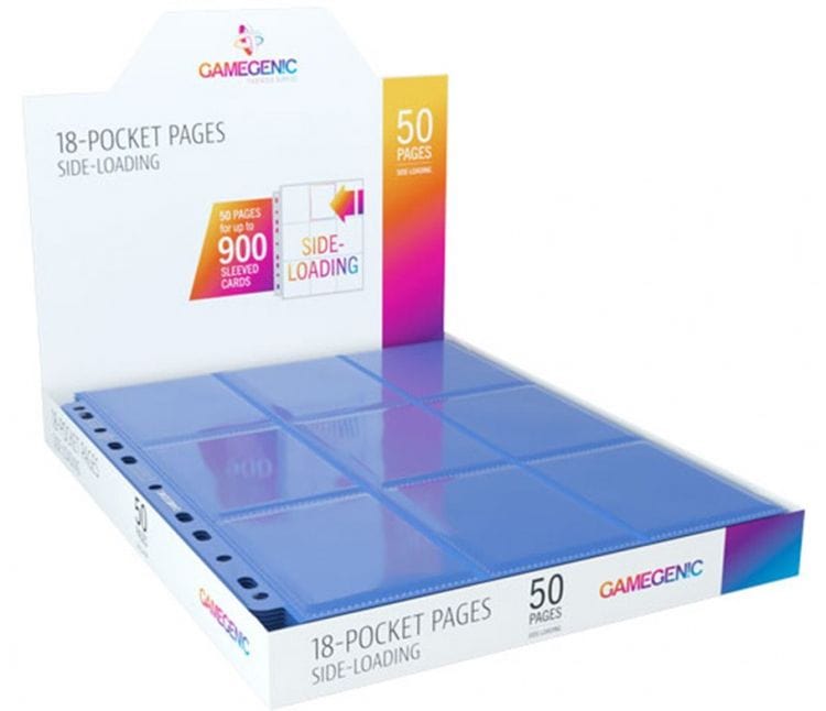 Gamegenic - Sideloading 18-Pocket Pages DISPLAY Blue