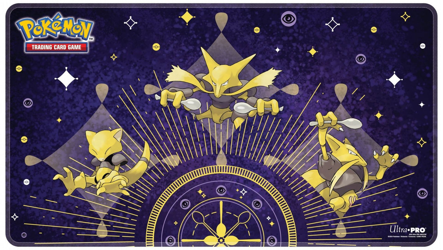 UP - Abra Evolutions Stitched Playmat ft. Abra, Kadabra, and Alakazam