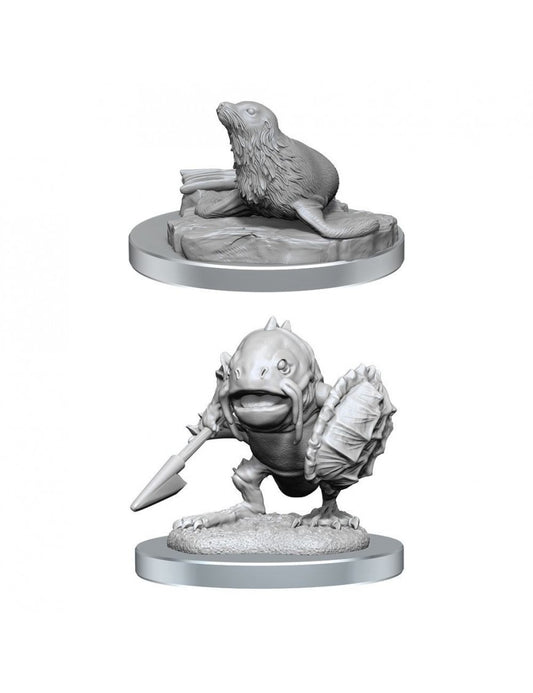 D&D Nolzur's Marvelous Miniatures: Locathah & Seal