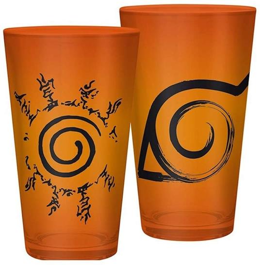 NARUTO SHIPPUDEN - Large Glass - 400ml - Konoha & Seal