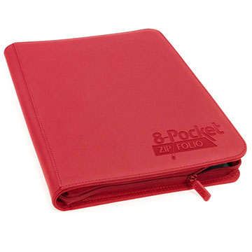 Ultimate Guard Zipfolio 320 -
16-Pocket XenoSkin red