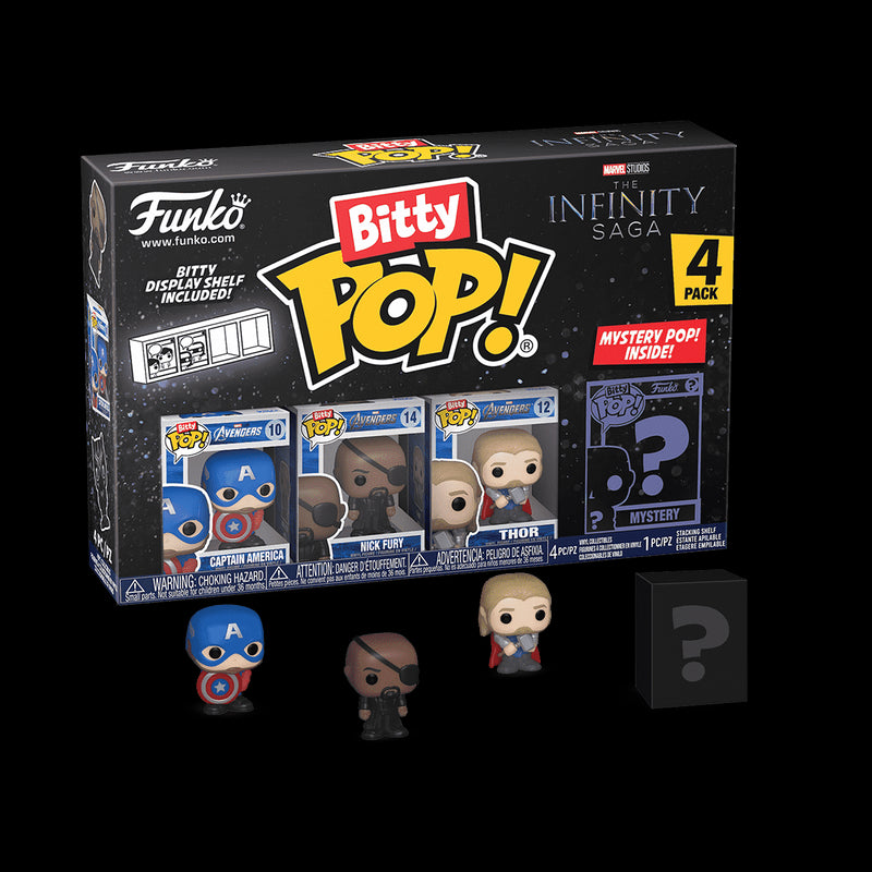 Marvel Bitty POP! Vinyl Figure
4-Pack Captain America 2,5 cm