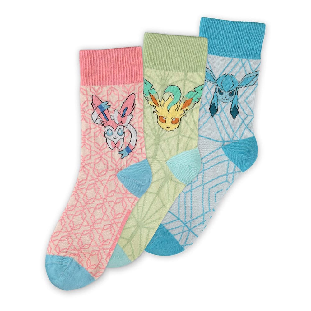 Pokémon - Eevee Evolution (LGS) Socks (3 Pack) - 35/38