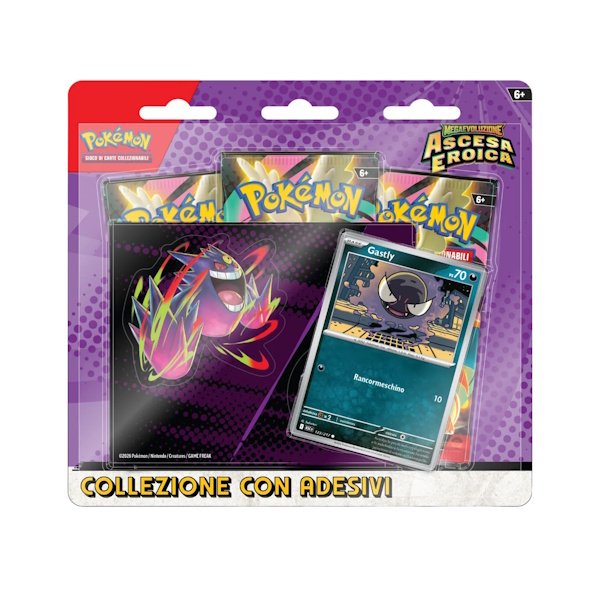 Pokemon M2.5 Collezione con Adesivi Megaevoluzione - Ascesa Eroica