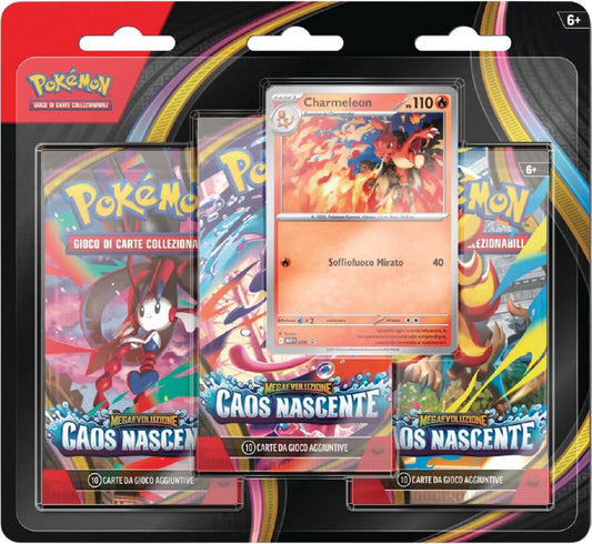 Pokemon M4 Megaevoluzione - Caos Nascente Blister 3 buste ITA