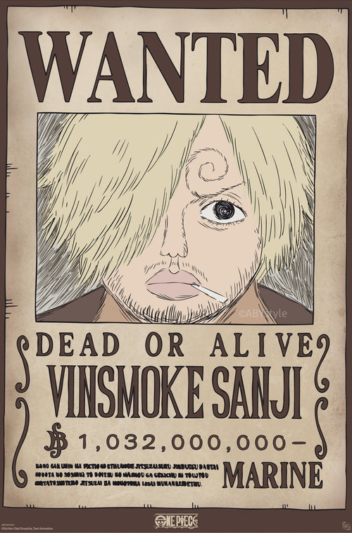 ONE PIECE - Poster Maxi 91.5x61 - Wanted Sanji Wano