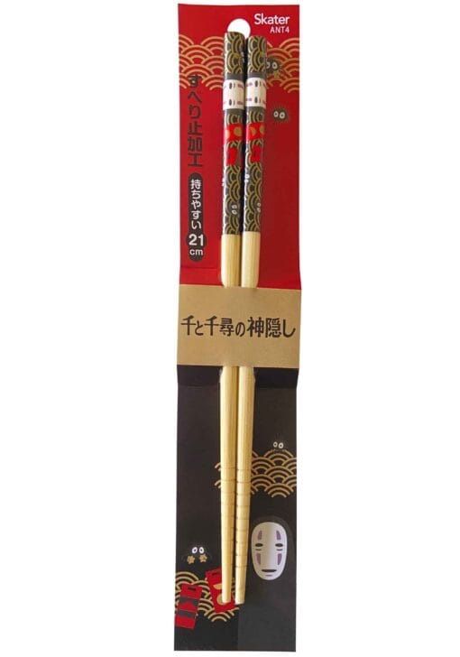 Spirited Away Bamboo Chopsticks No-Face and Soot Sprites