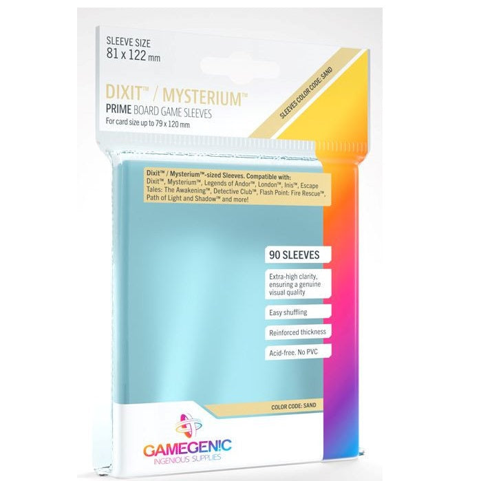 Gamegenic - PRIME Dixit Sleeves 81 x 122 mm - Clear (90 Sleeves)