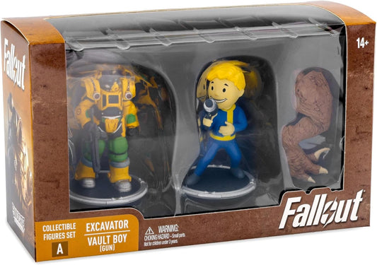 Fallout Collectible Figures Set EXCAVATOR / VAULT BOY (GUN)