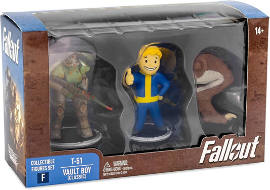 Fallout Collectible Figures Set T-51 & Vault Boy (Classic)