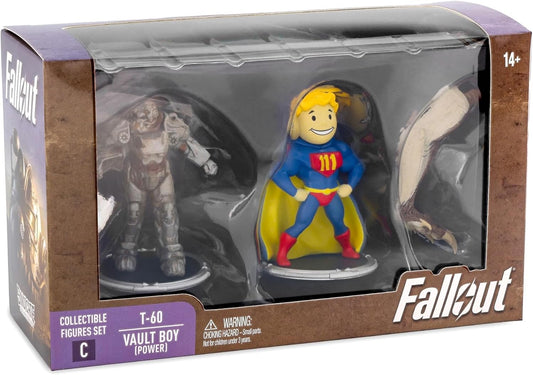 Fallout Collectible Figures Set T-60 & Vault Boy (Power)