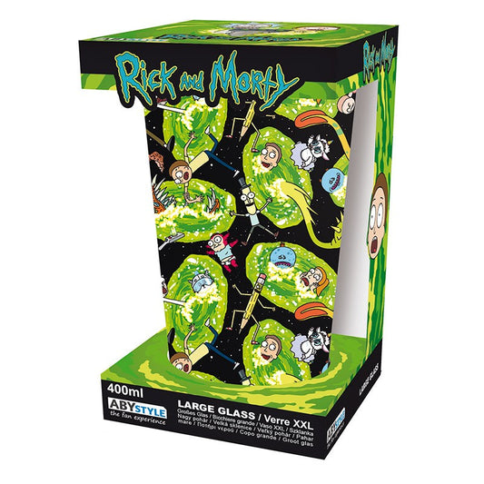 RICK AND MORTY - Large Glass - 400ml - Portals